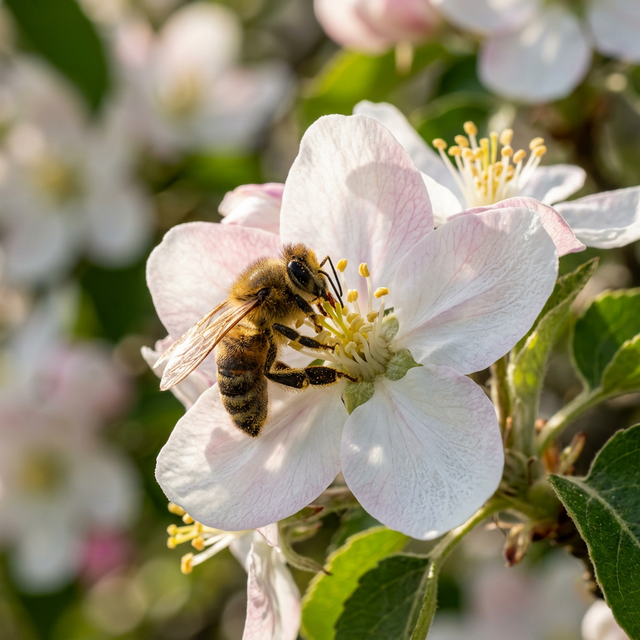 Pszczoła zapylająca